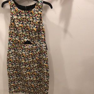 Gorgeous multi flower color dress.